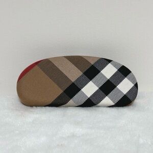 Burberry Nova Check Hard Eye Glass or Sunglasses Plaid Shell Case Made in Italy